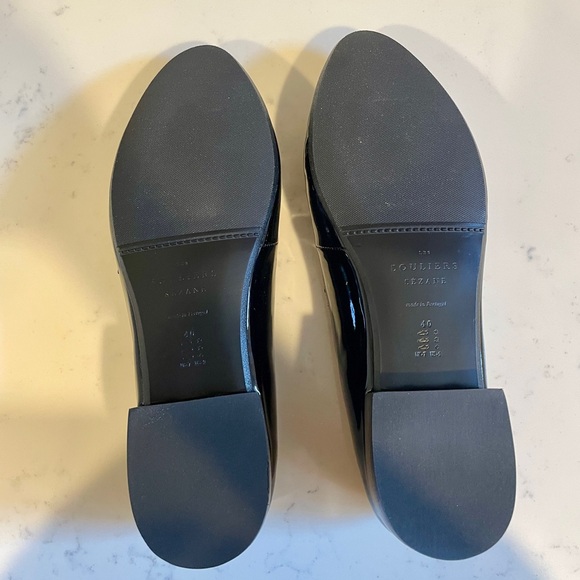 NWOT Sezane Ninon Low Ballerinas in Patent Black - Picture 6 of 6